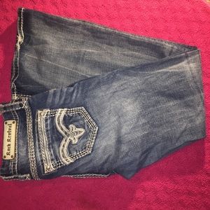 Women destroyed rock revival Jeans
